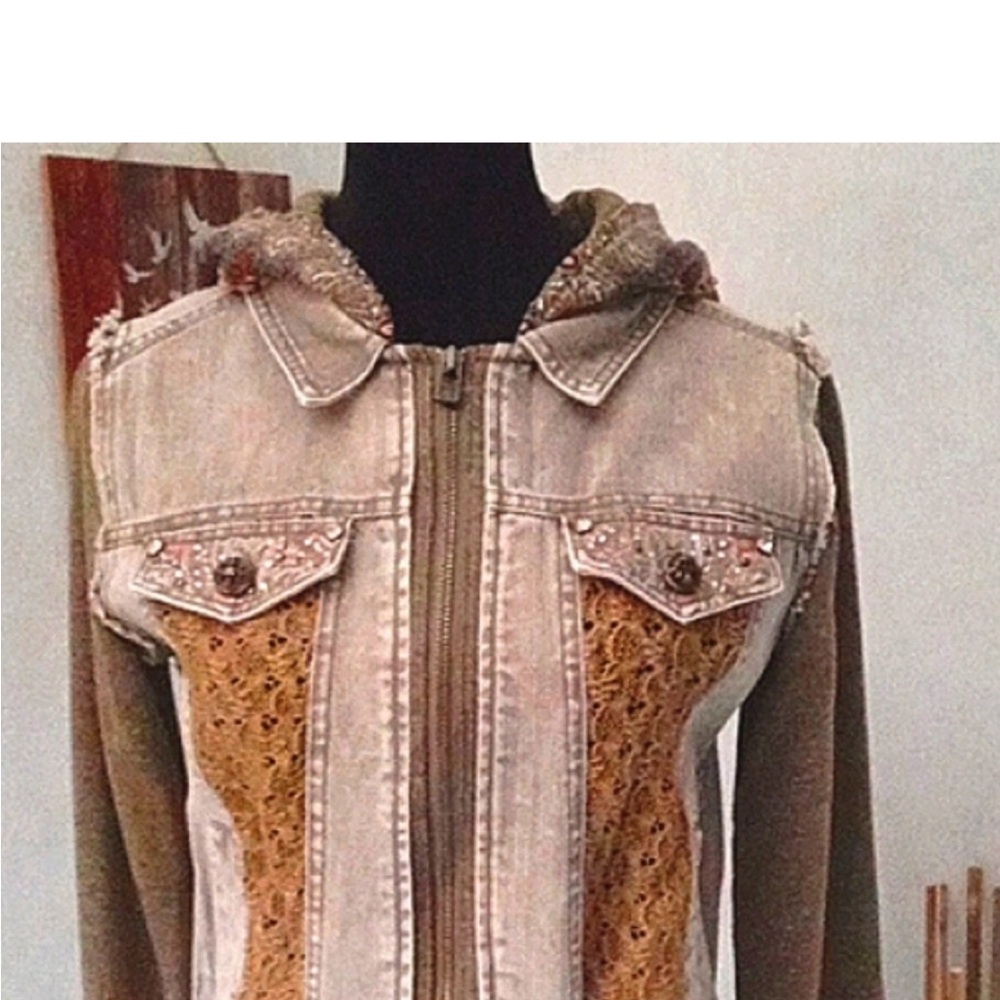 Miss Me Multicolor Jean Jacket - Picture 4 of 12